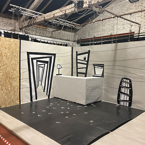 Set for Short Movie Sheriff Silly Monkeys production